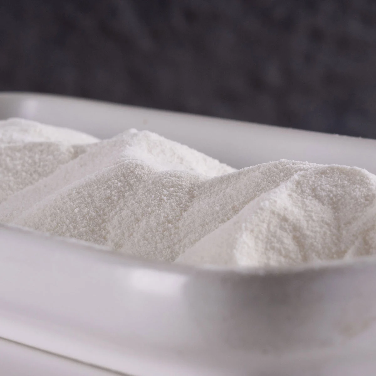 white pea peptides from hengxin on a porcelain plate