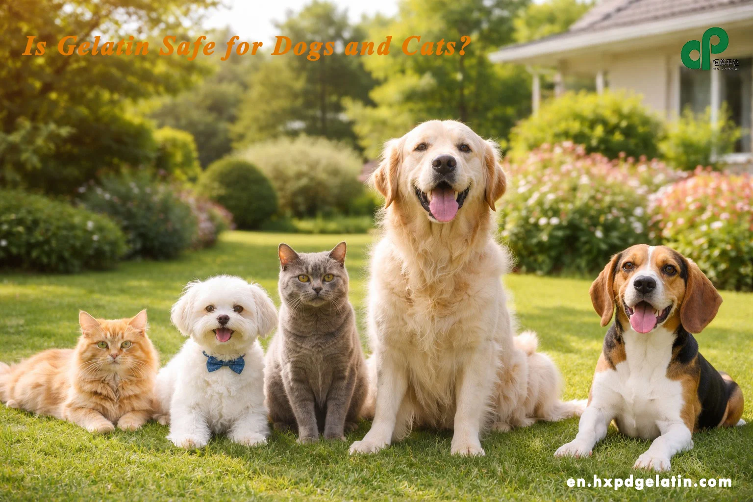 Gelatin is safe for dogs and cats