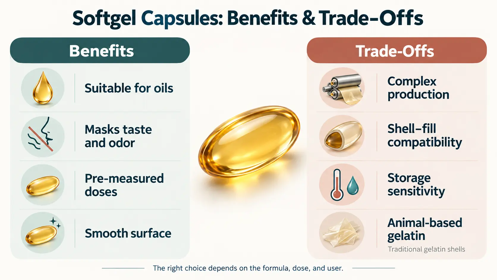Softgel capsule advantages and disadvantages at a glance. Softgel capsule advantages and disadvantages at a glance.