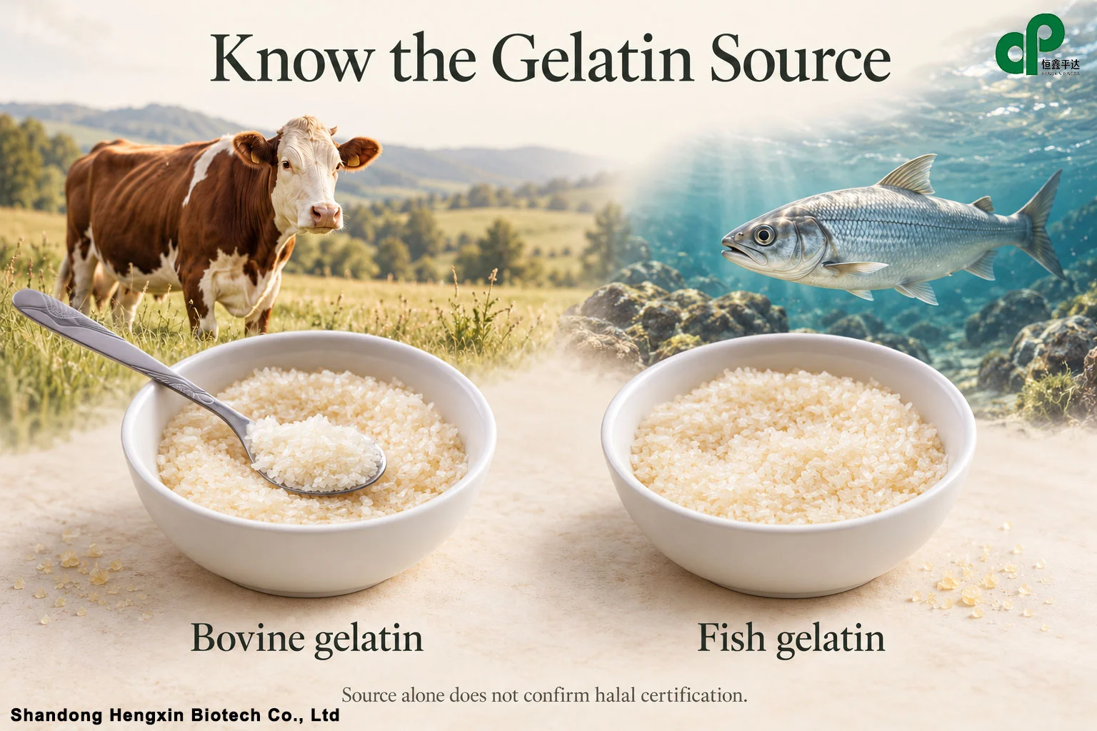 Bovine gelatin vs. fish gelatin Bovine gelatin vs. fish gelatin